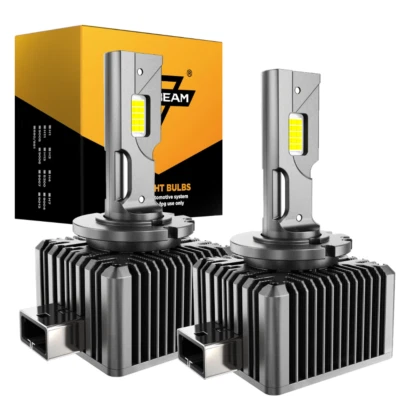 AUXBEAM LED Headlight Bulb D1S D1R High Low Beam Conversion Kit 22000LM CANBUS - Image 1 of 4