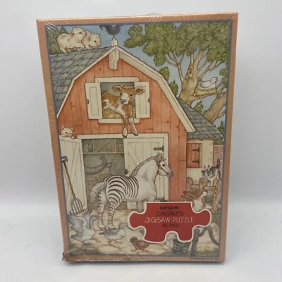 Vintage Hallmark 48 Piece Springbok Jigsaw Puzzle Topsy Turvy Farm NOS Read - Image 1 of 4