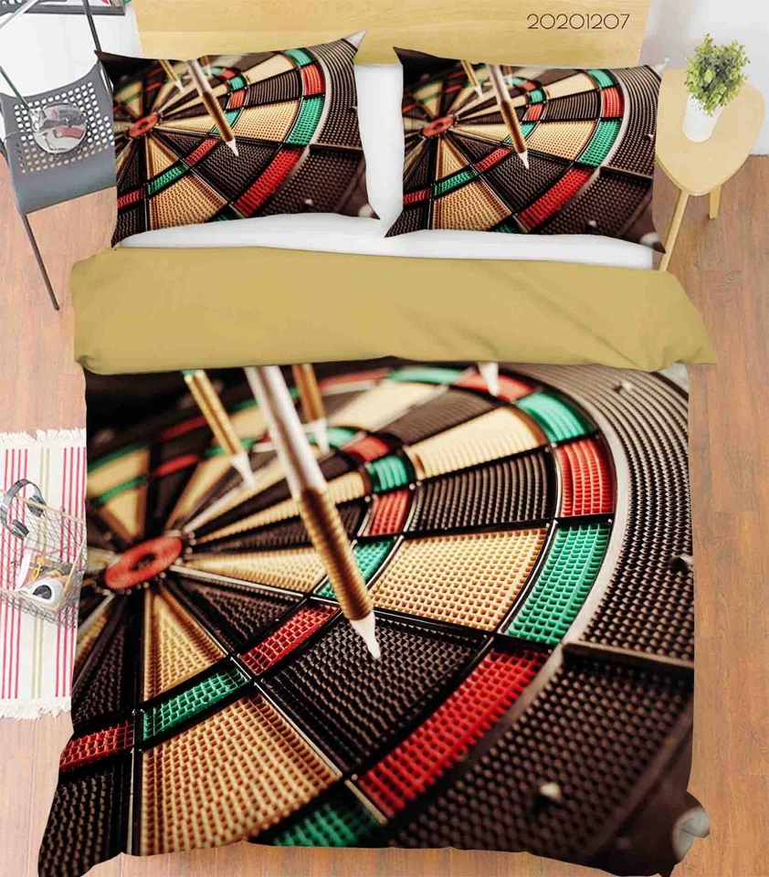 Juego de funda de edredón deportiva para tiro con arco 3D juegos de cama fundas de almohada Queen 2 Foto 1 de 4