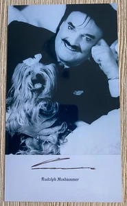 Rudolph Moshammer, Autogramm, handschriftlich, Modedesigner, Daisy, München, tot - Bild 1 von 3