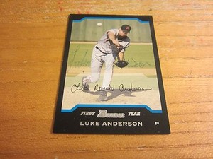 Luke Anderson Autographed 2004 Bowman #274 ROOKIE Card MLB Baseball Giants