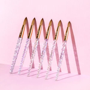 Cepillo de uñas acrílico Kiara Sky 100 % Kolinsky - elige cualquier talla #8,#10,12,14,16,18,20 - Imagen 1 de 9