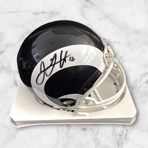Jared Goff Signed Autographed Los Angeles Rams Mini Helmet Lions - Picture 1 of 1
