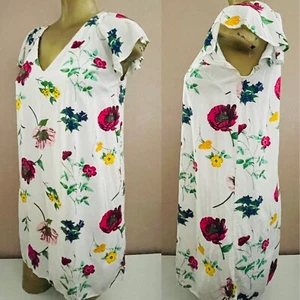 VESTIDO PARINT FLORAL Dulce Ligero Azul Marino Antiguo Talla Pequeña Pequeño - Imagen 1 de 7