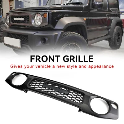 Honeycomb Front Bumper Grill Grille For Suzuki Jimny JB74 2019-2022 2023 Black - Image 1 of 4