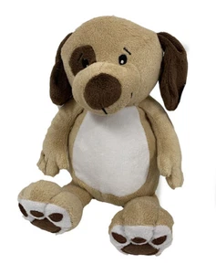 Dog 8 Inch Sitting Soft Tan & White Stuffed Plush Toy - Picture 1 of 1