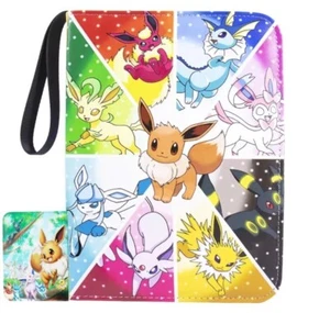 Eevee Pokemon Trading Card Binder Holder Case Album Book 50 Sheets Fit 400 Gift - Picture 1 of 3