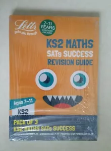 Letts Success KS2 Maths SATs Collection Set - 3 Books Age 7-11 T210 - Picture 1 of 4