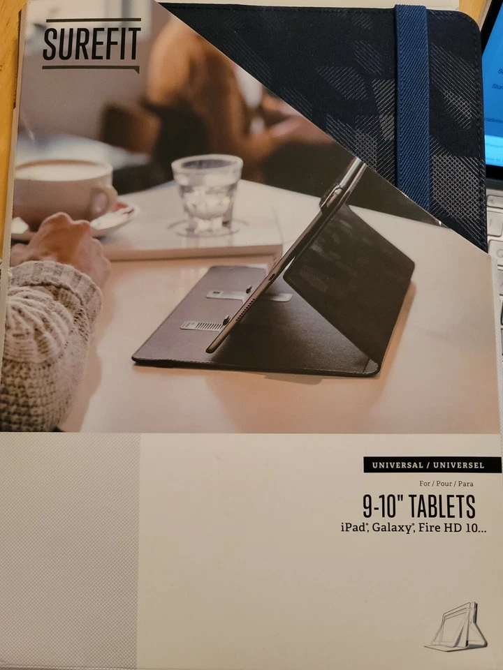 Case Logic CBUE-1210-DRESSBLUE Surefit Folio for 9-10" Tablets-Dress Blue - Image 1 of 1