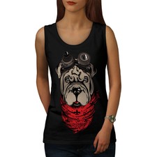 Shar Pei Pilot Womens Tank Top, Cute Dog Athletic Sports Shirt