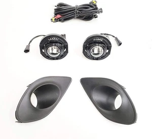 For 2015-2021 Dodge Charger Clear Lens LED Fog Lights Kit w/ Bezels Switch Wires - Picture 1 of 19