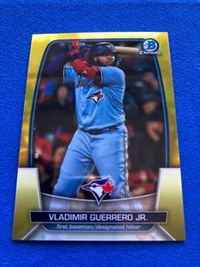 2023 Bowman Chrome VLADIMIR GUERRERO JR. - 18 - Yellow Refractor 40/75 Blue Jays - Picture 1 of 3