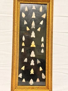 Arrowheads 31 Perfect Points in Case Private Collection Walnut River KS - Picture 1 of 7