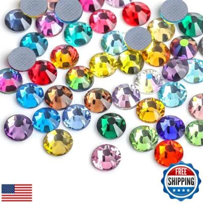 Hotfix Rhinestones Flatback Glass Rhinestone 288PCS SS30 5.8-6.2MM Round Gems - Image 1 of 4