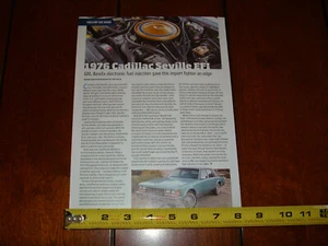 1976 CADILLAC SEVILLE EFI ORIGINAL 2020 ARTICLE - Picture 1 of 6