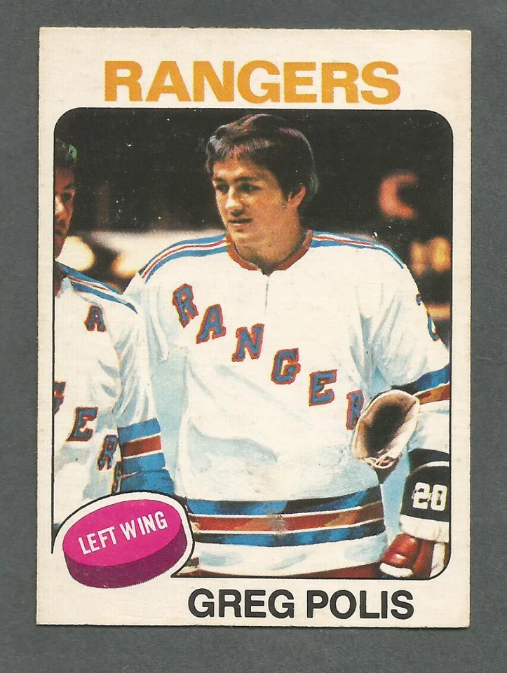 1975-76 OPC O-Pee-Chee Hockey Greg Polis #201 New York Rangers NM/MT *5 - Image 1 of 1