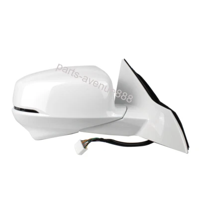 Espejo retrovisor lateral del pasajero blanco con cámara para Honda Accord sedán 2013-2017, 12 pines Foto 1 de 4