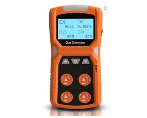 4 Gas Monitor Multi Gas Detector for H2S, CO, LEL and O2, with Vibration, Visual - Picture 1 of 7