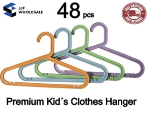 Children's Hangers Multicolor, 48 pack -Durable- Strong Non Disposable - Picture 1 of 14