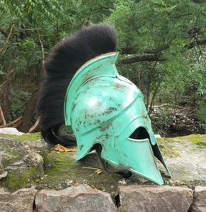 Roman Medieval Fully Wearable Greek Corinthian War Helmet Antique Painted Finish - Picture 1 of 15