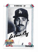 ED VANDE BERG 1990 DODGERS TARGET AUTOGRAPHED SIGNED # 820 DODGERS