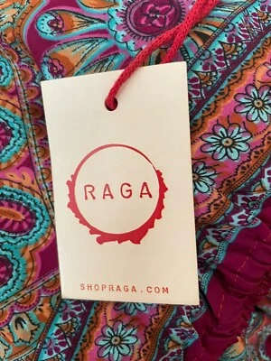 Mono Raga Jumper de una pieza pequeño satinado sedoso halter festival R Foto 1 de 4