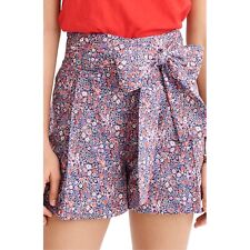 J. Crew Disty Floral Printed Liberty Tana Lawn Tie Waist Shorts Size 00