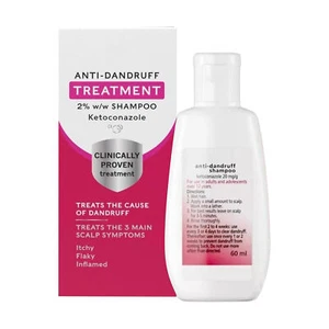 Dandruff Shampoo For Adults 60ml Flaky Scalp Shampoo Build Up Remover - Picture 1 of 12