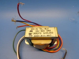 (1) HAMMOND 300372 5V 25V 300V 7 WIRE SHIELDED POT TRANSFORMER MOUNTING TABS - Picture 1 of 4