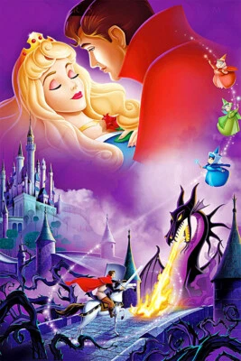 Sleeping Beauty Animation Movie Print Wall Art Home Decor - POSTER 20x30 - Image 1 of 4