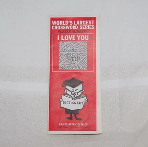 Price/Stern/Sloan I Love You Largest Crossword Series Puzzle Vintage Unused 70's - Picture 1 of 4