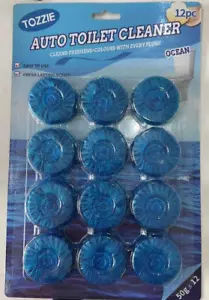 Tozzie Automatic Toilet Bowl Cleaner Long Lasting Fresh Scent pack (12 tablets) - Picture 1 of 4
