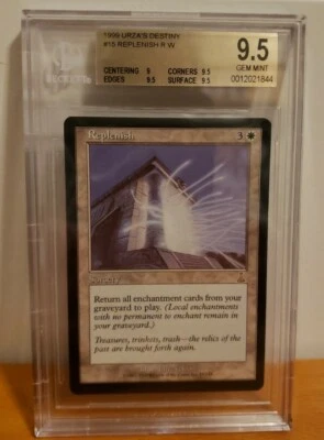 Replenish Magic The Gathering MTG Urza's Destiny BGS 9.5 Gem Mint  - Image 1 of 2