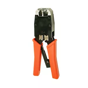 Cable Crimper Tool RJ45/RJ11 Modular Plug Cat5e/Cat6 Network LAN Crimp Tool - Picture 1 of 3