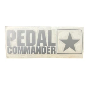 Pedal Commander Vinyl Decal Sticker - SILVER - 6” Length - Picture 1 of 2