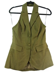 REFORMATION, Brennan Linen Vest Size 4 #EP435 - Picture 1 of 8
