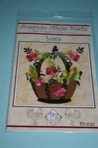 American Album Quilt Blocks -Iowa by Pearl P Pereira & Susan Prioleau P3-2023 - Picture 1 of 2
