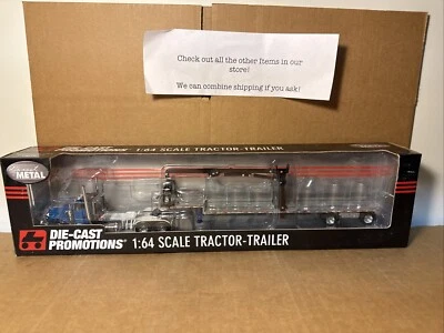 Dcp Kenworth 1/64 blue semi boom trailer Number 32016 Rare - Image 1 of 4