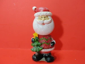 VINTAGE PORCELAIN  SANTA CLAUS BOBBLEHEAD FIGURE 5" Tall - Picture 1 of 4