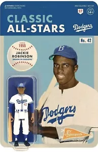"Figura clásica de 3,75"" de los Dodgers de Brooklyn Super7 ReAction de Jackie Robinson de los Brooklyn Dodgers Super7" de MLB - Imagen 1 de 1