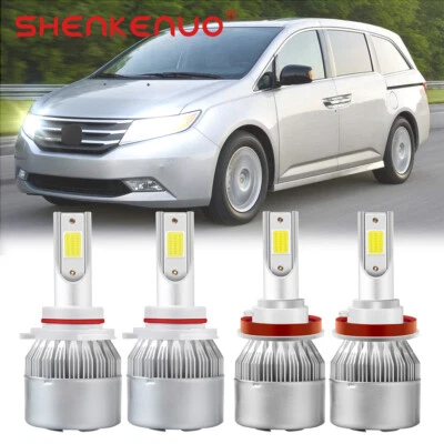 Kit de 4 bombillas LED delanteras 6000K haz bajo alto para Honda Odyssey 2011-2017 Foto 1 de 4