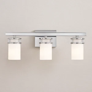 Generation Lighting Robie 3-Light Bathroom Vanity Chrome Lighting Fixture Lamp - Picture 1 of 3