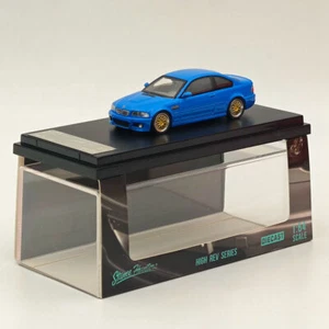 SW 1:64 BMW E46 M3 Blue HIGH REV SERIES Diecast Models Car Collection - Imagen 1 de 7