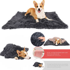 Soft Pet Dog Cat Bed Long Plush Warm Double Layer Fluffy Sleeping Cover Mattress
