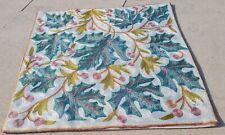 Hand embroidered Needlework Kashmir Textile Throw Wall Hanging 1.4 x 1.4 Ft