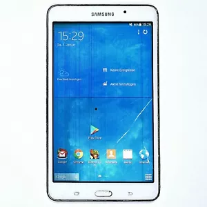 SAMSUNG Android e-Reader 7" Tablet GALAXY TAB 4 SM-T230 teildefekt Wi-Fi 8GB GPS - Bild 1 von 4