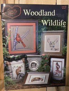 Cross My Heart Counted Cross Stitch Pattern Booklet Woodland Wildlife Fox Deer - Picture 1 of 3