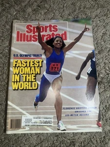 Revista Sports Illustrated 25 de julio de 1988 Florence Griffith Joyner - Imagen 1 de 6