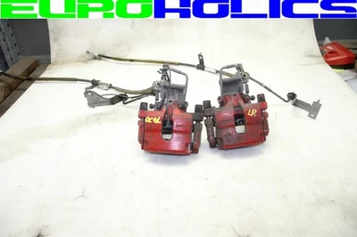 PAIR OEM Jaguar XJ X351 10-15 XK XF Rear Brake Caliper Left Right w/Cables RED - Image 1 of 4