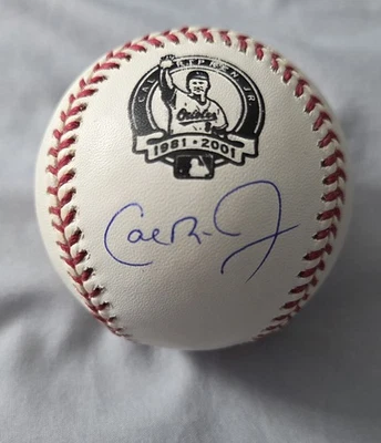 Cal Ripken Jr. Baltimore Orioles Autographed Retirement Baseball JSA COA - Image 1 of 2
